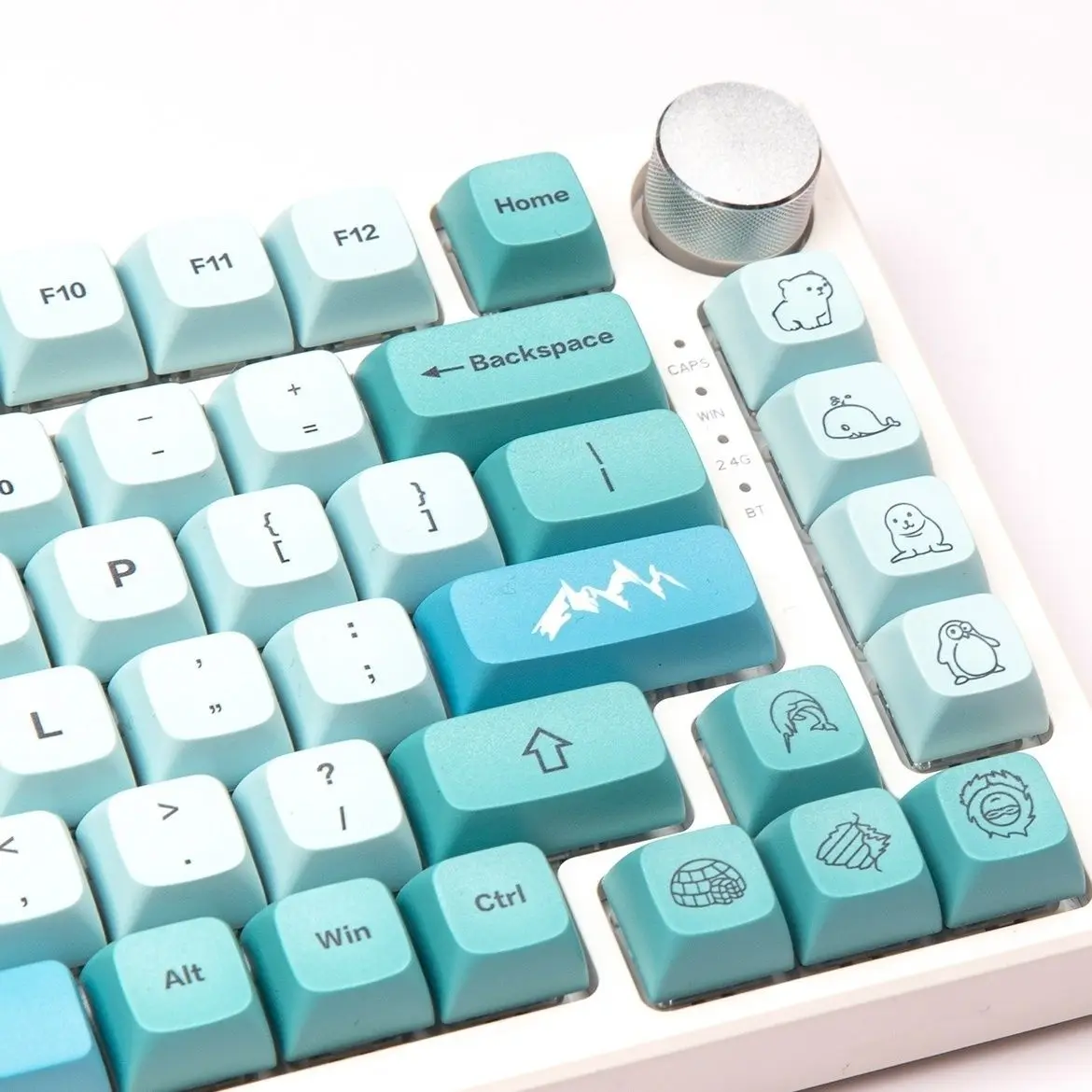 

123 Keys XDA Profile GMK Lceberg Theme PBT Keycaps For Mechanical Keyboard Cherry Mx Switch Dye Sublimation KeyCap GMMK Pro