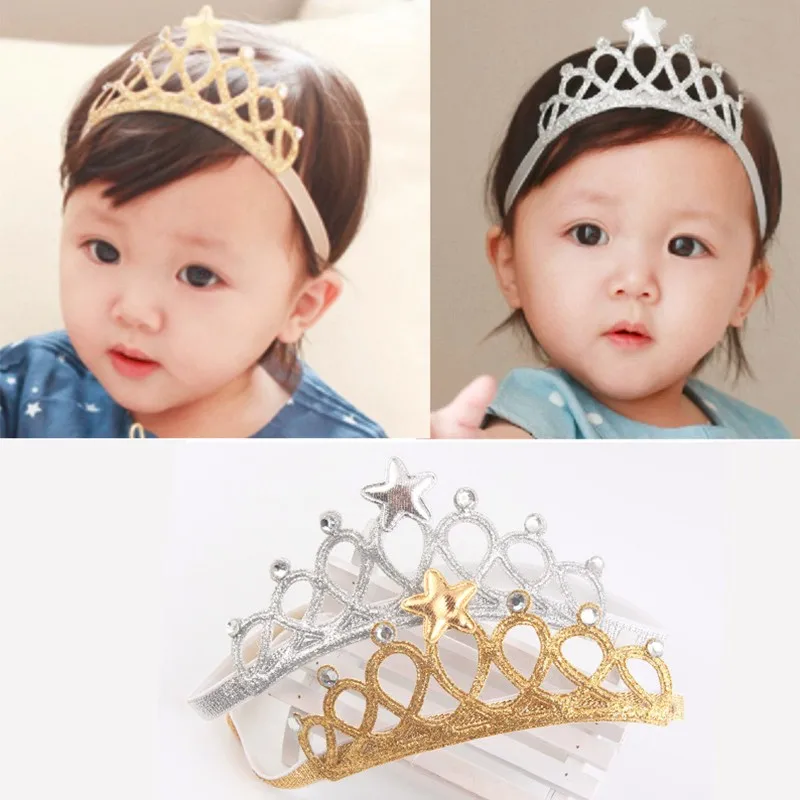 

Baby Girl Lace Flower Crown Head Band embroidery Infant Newborn Hair Bands Baby Hair Bowknot Accessories