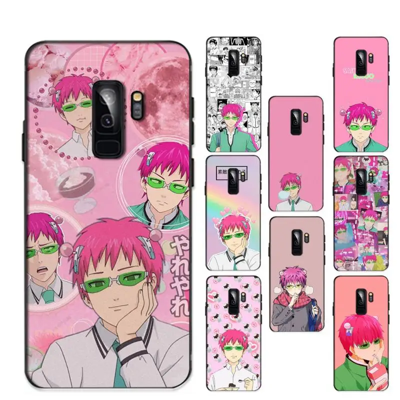 

YNDFCNB Japanese anime the disastrous life of saiki k Phone Case for Samsung S20 S21 S10 S9 plus for Redmi Note8 9pro