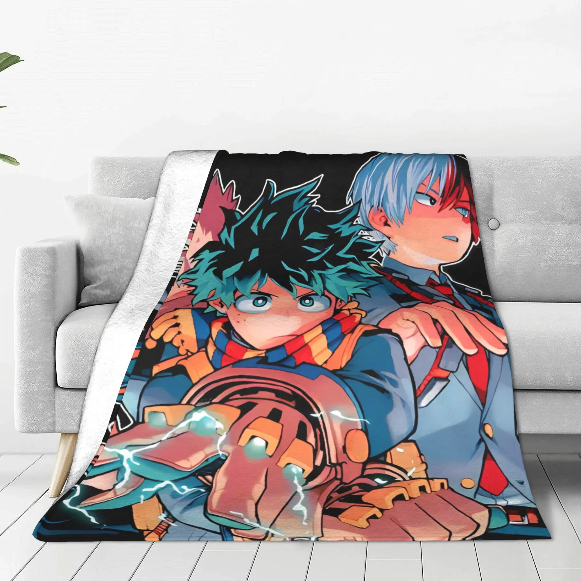 Фланелевые одеяла My Hero Academia Midoriya Izuku новинка пледы в стиле аниме манга покрывала