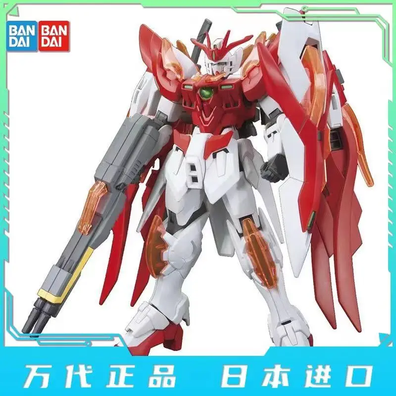 

Оригинальная Bandai HG HGBF 033 1/144 Wing Zero HONOO Gundam, Сборная модель, фигурка, игрушка, коллекция подарков