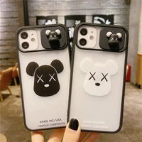cute 3d bear camera lens protection cases for iphone 12 11 pro max mini xr xs max 8 x 7 se 2020 transparent siliconeback cover