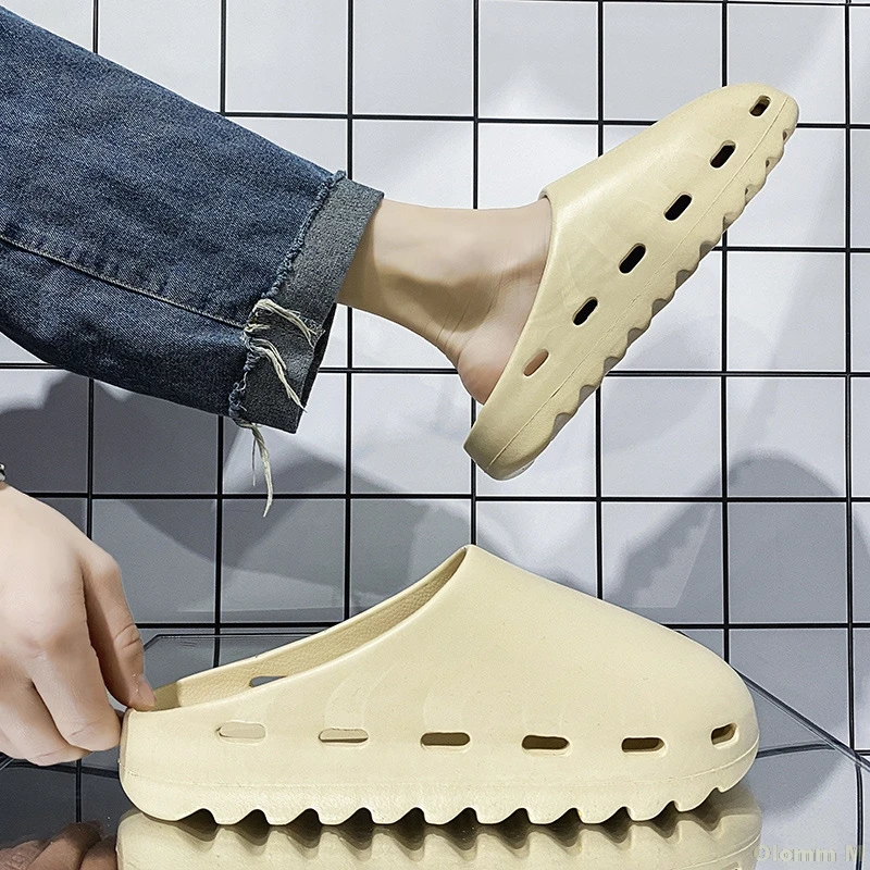 Шлепанцы Kanye West для мужчин и женщин сланцы из пенопласта Повседневная пляжная