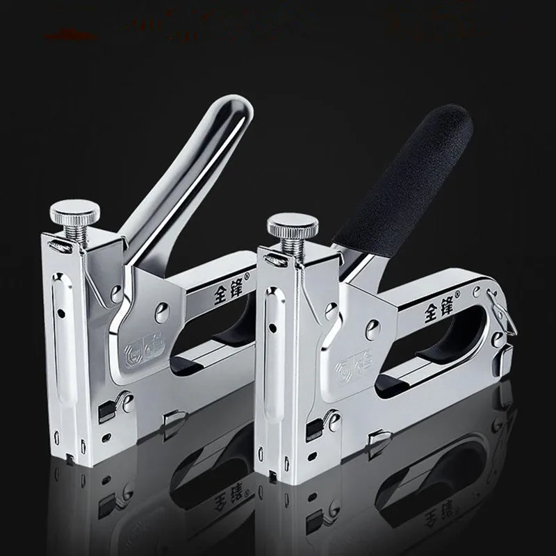 3 In 1 Heavy Stapler Manual Nail Gun Furniture Wood Door Uph