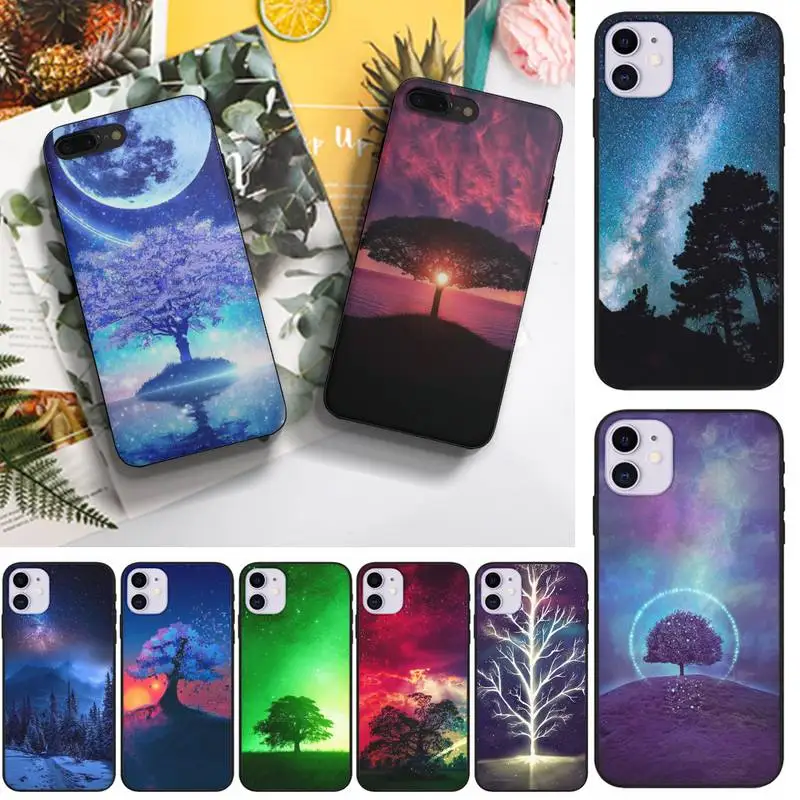 

Glowing Tree Phone Case Fundas Shell Cover For Iphone 6 6s 7 8 Plus Xr X Xs 11 12 13 Mini Pro Max