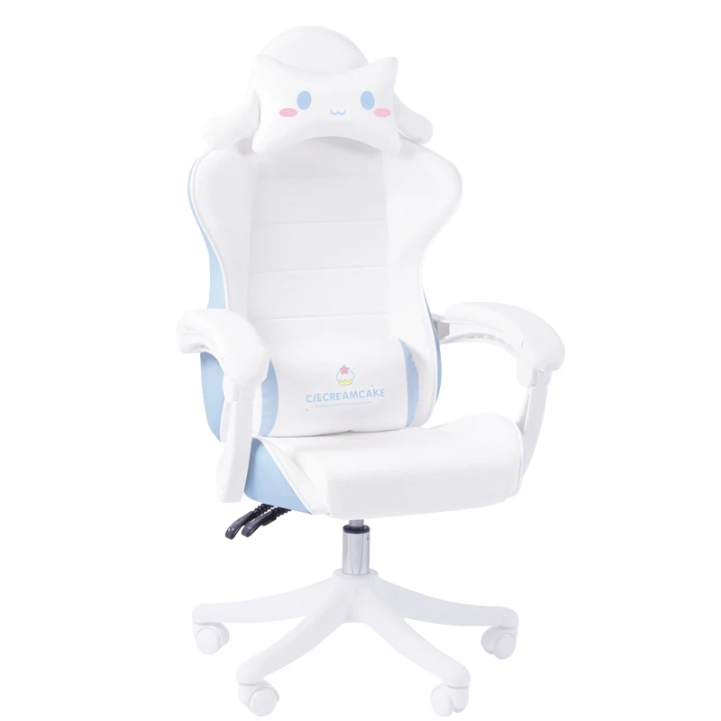 2021 New Macaron Series Computer Chair Pink Cute Girl Gaming Liftable Swivel Anchor Live Promotion |
