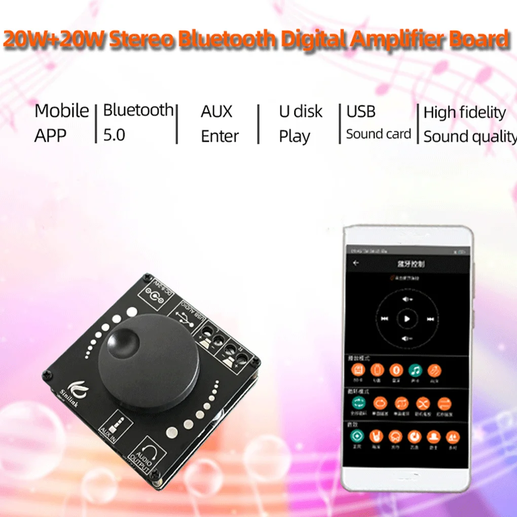 

Плата усилителя Bluetooth-совместимый 5 0 двухканальный стерео беспроводной USB интерфейс, ноутбук компьютерный усилительный модуль