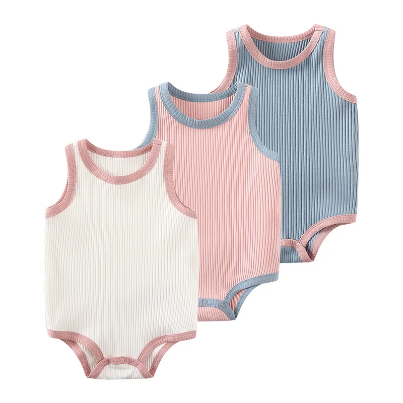 

Newborn spring and autumn baby thin summer clothes triangle romper camisole male and female baby one-piece bag fart