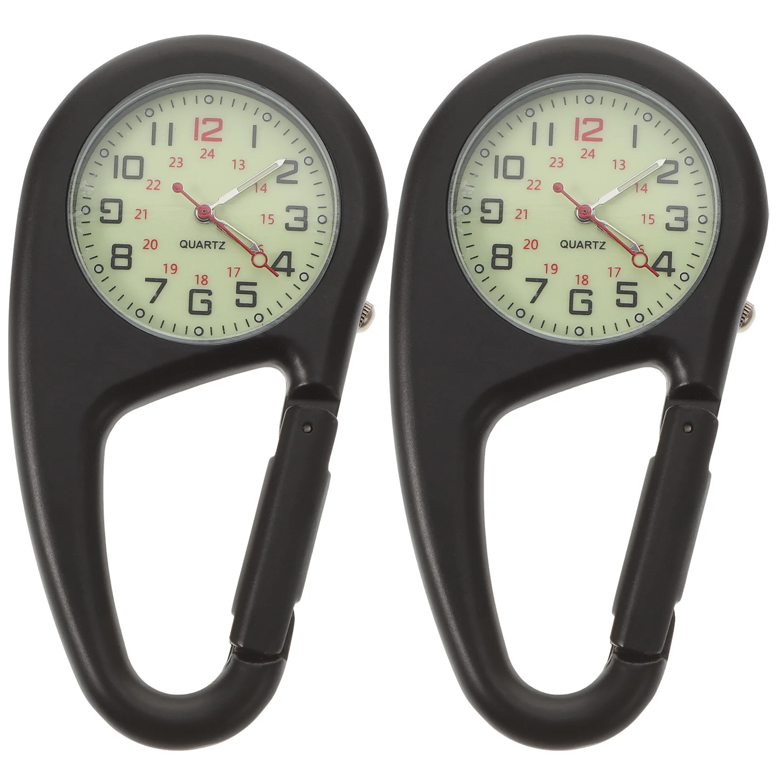 Мужские часы с карабином 2 шт. мужские конические флуоресцентные уличные черные