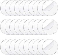 30 pieces clear acrylic circles blanks acrylic disc transparent acrylic disk for valentines st patricks day easter ornament diy