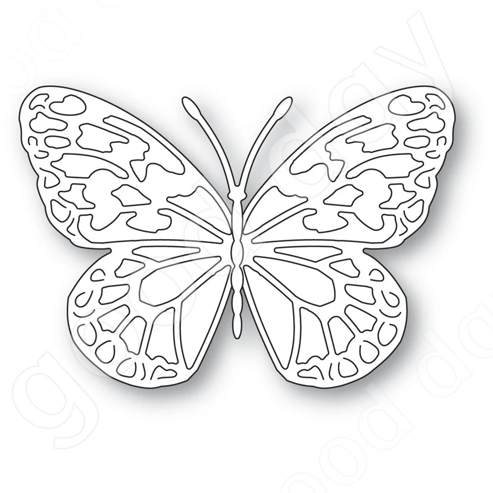 

Arrival 2022 New Stella Butterfly and Background Dies Scrapbook Used for Diary Decoration Template Diy Greeting Card Handmade