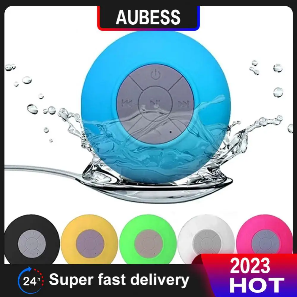 

Waterproof Small Speaker Hands-free Calling Loudspeaker Suction Cup Usb Charging Portable Speaker Bathroom