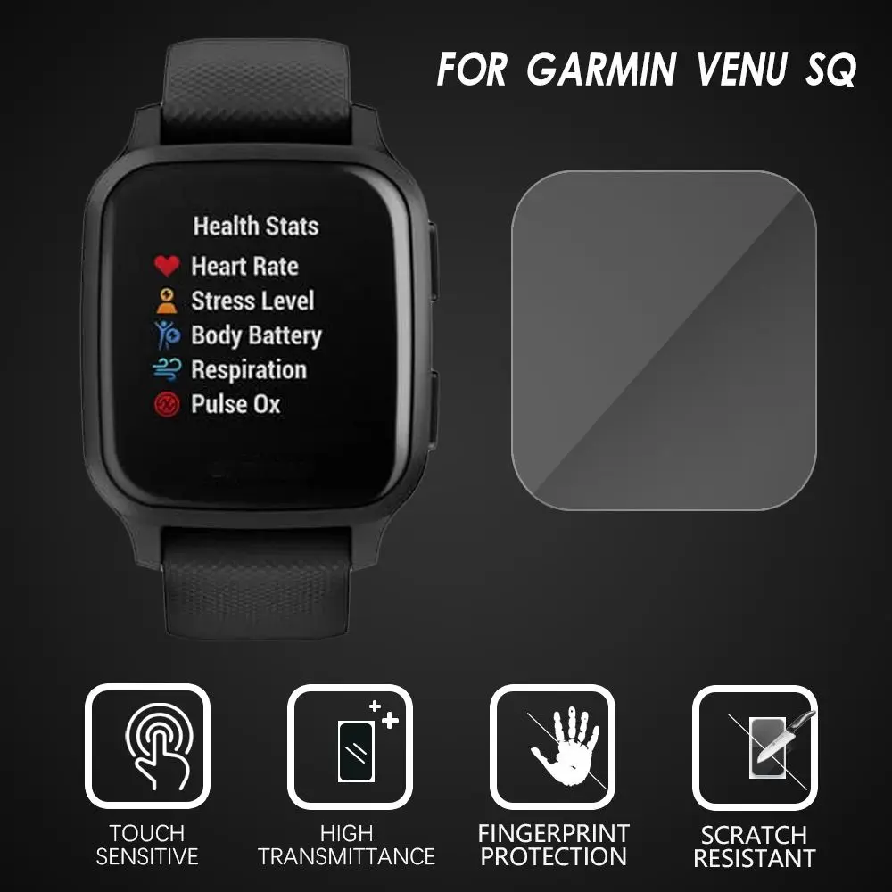 

2Pcs Soft Films Not full cover Protective Film For Garmin Venu SQ SQ Music Smart Watch HD Screen Protector Scratch Proof