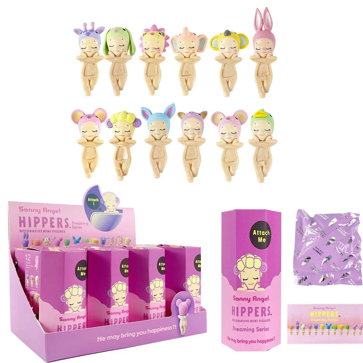 Sonny Angel Hippers серия животных исцеляющие модные автомобильные украшения для