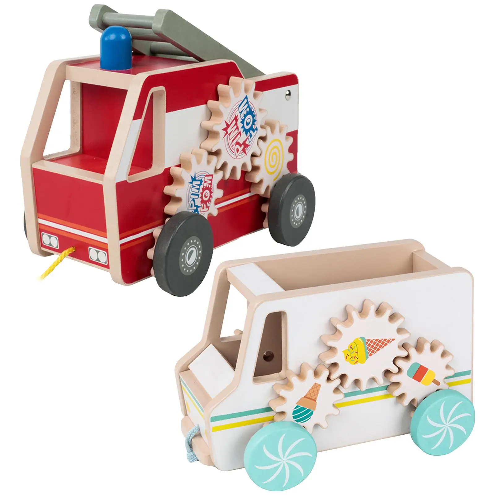 

Мультяшные деревянные интерактивные игрушки Push & Pull Along, тянущиеся ходячие игрушки для детей 1, 2, 3 лет, подарки для малышей