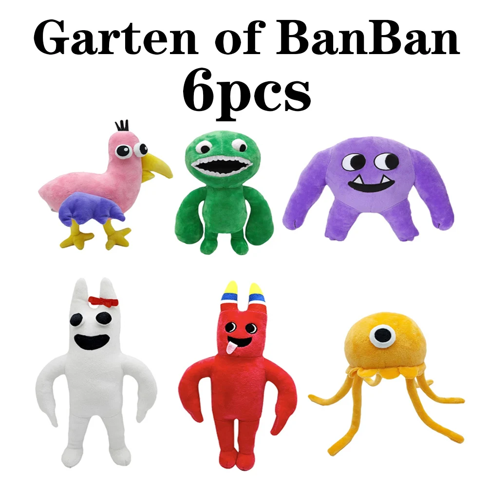 

25cm 6pcs-20pcs Garten of BanBan Plush Opila Bird Stuffed Animals Plushies Toy Jumbo Josh Game Fans Gift for Kid free shipping