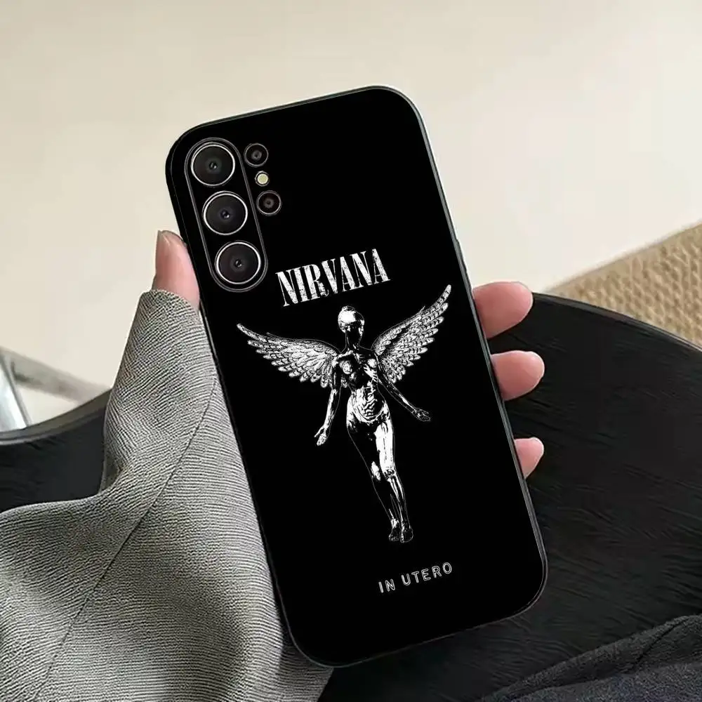 Силиконовый чехол N-Nirvana Rock Band Lamentably Soft для Samsung S26, S24, S21, S22, S23, S30, Ultra, Plus, FE, Lite - черный (art.: 3920dcfff4c02) - 3920dcfff4c02