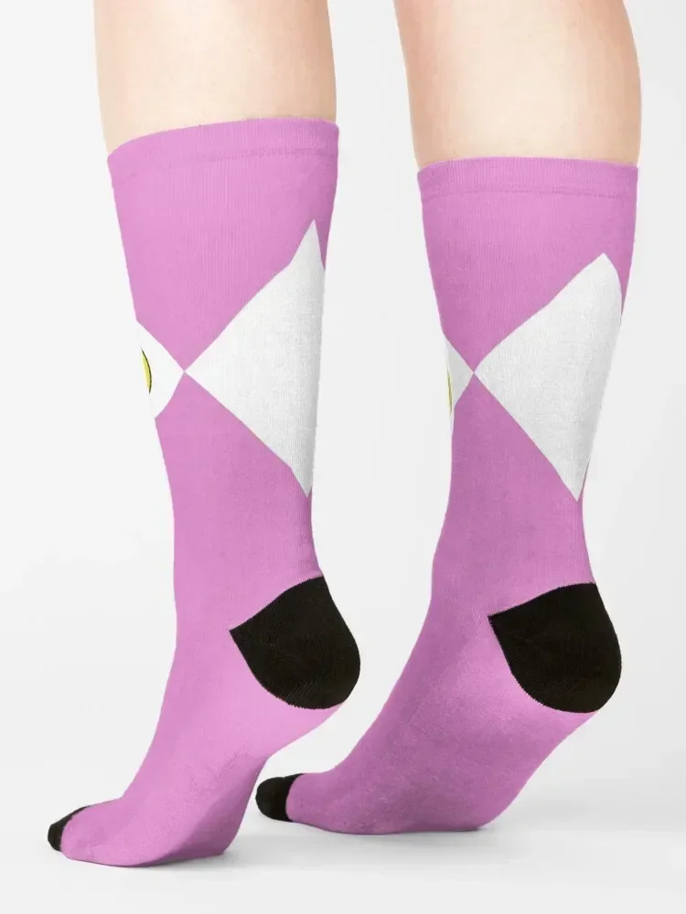 MMPR Pink Ranger With Coin Socks футбольные противоскользящие дизайнерские незаменимые