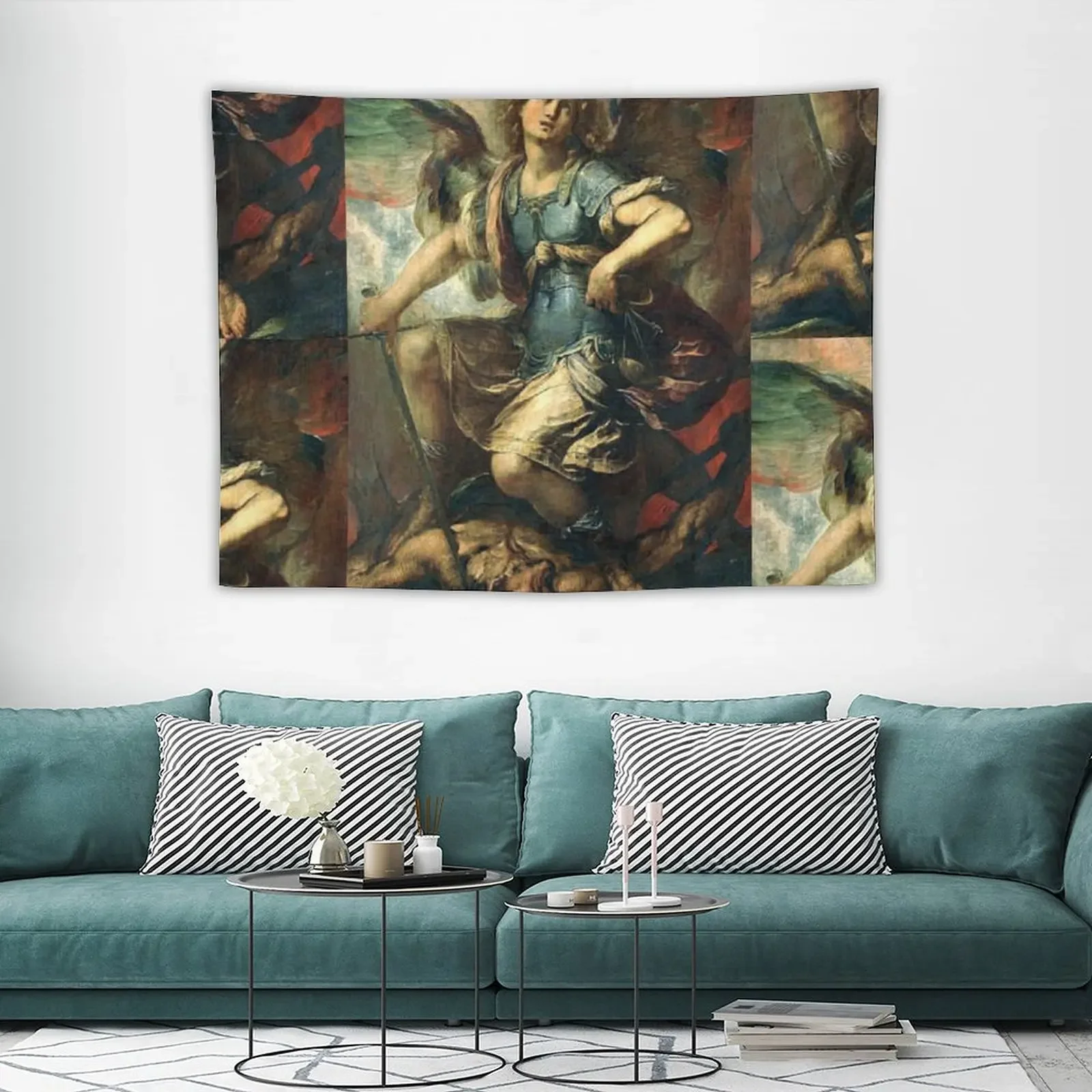 Майкл арчанел Победы сатаны Откровение 12-7-9 гобелен украшение для дома Настенный