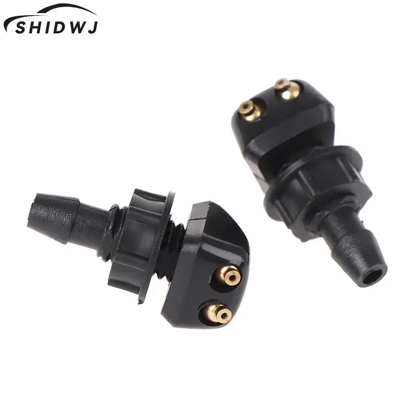 

1pair Universal Car Front Windscreen Washer Jet Wiper Nozzle Water Spray DIY Kit Durable Anti-wear Anti-corrosion Safe Driving