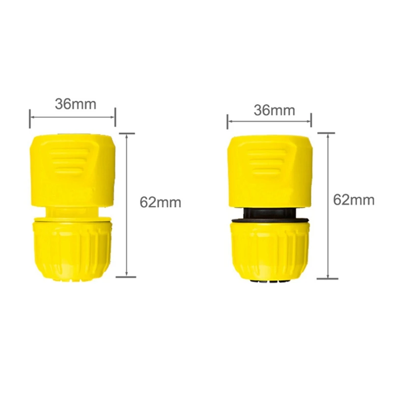 

6Pcs Yellow 4 Points 5 Points Universal Water Pipe Joint Quick-Connect Joint Cut-Off Joint Pacifier Joint Set