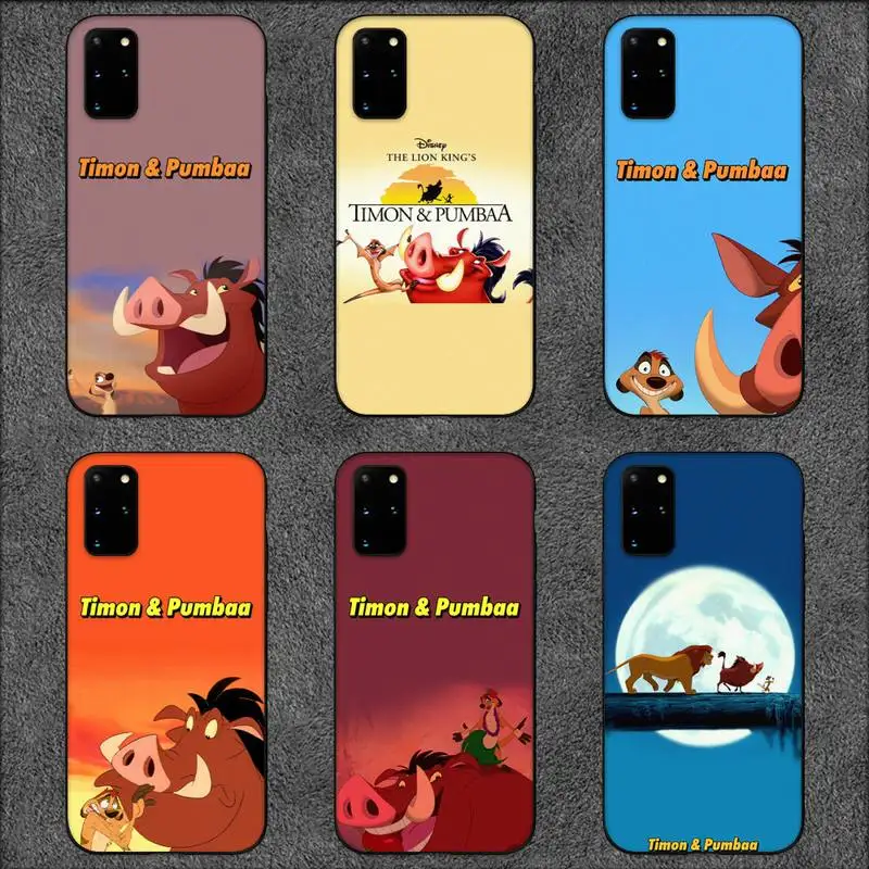 

Disney Timon & Pumbaa Phone Case For Samsung Galaxy S10 S20 S21 Note10 20Plus Ultra Shell
