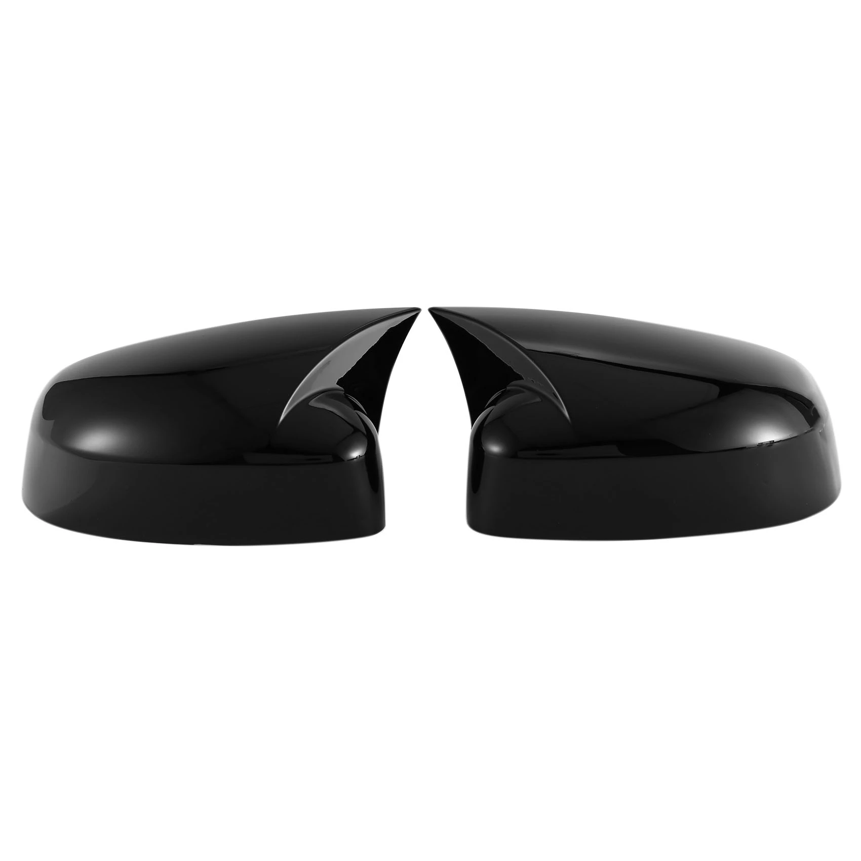 

Car Glossy Black Ox Horn Rearview Side Gl Mirror Cover Trim Frame Side Mirror Caps for Ford Focus MK3 2012-2018