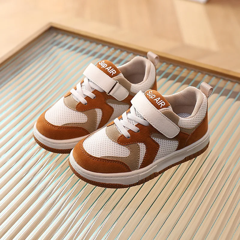 

2022 Nice Spring Children's Sneakers Girl Kids Vintage Yellow White Colorway Kids Fashion Flat Shoes for Boys Run Shoes Girls
