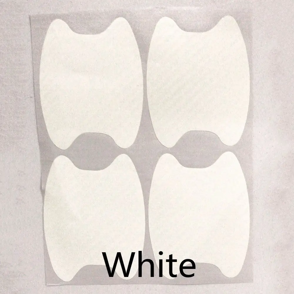 

4 шт., наклейки на дверные ручки автомобиля, наклейка на дверь автомобиля, защитная пленка из углеродного волокна, водонепроницаемая, устойчивая к царапинам, автомобильные аксессуары