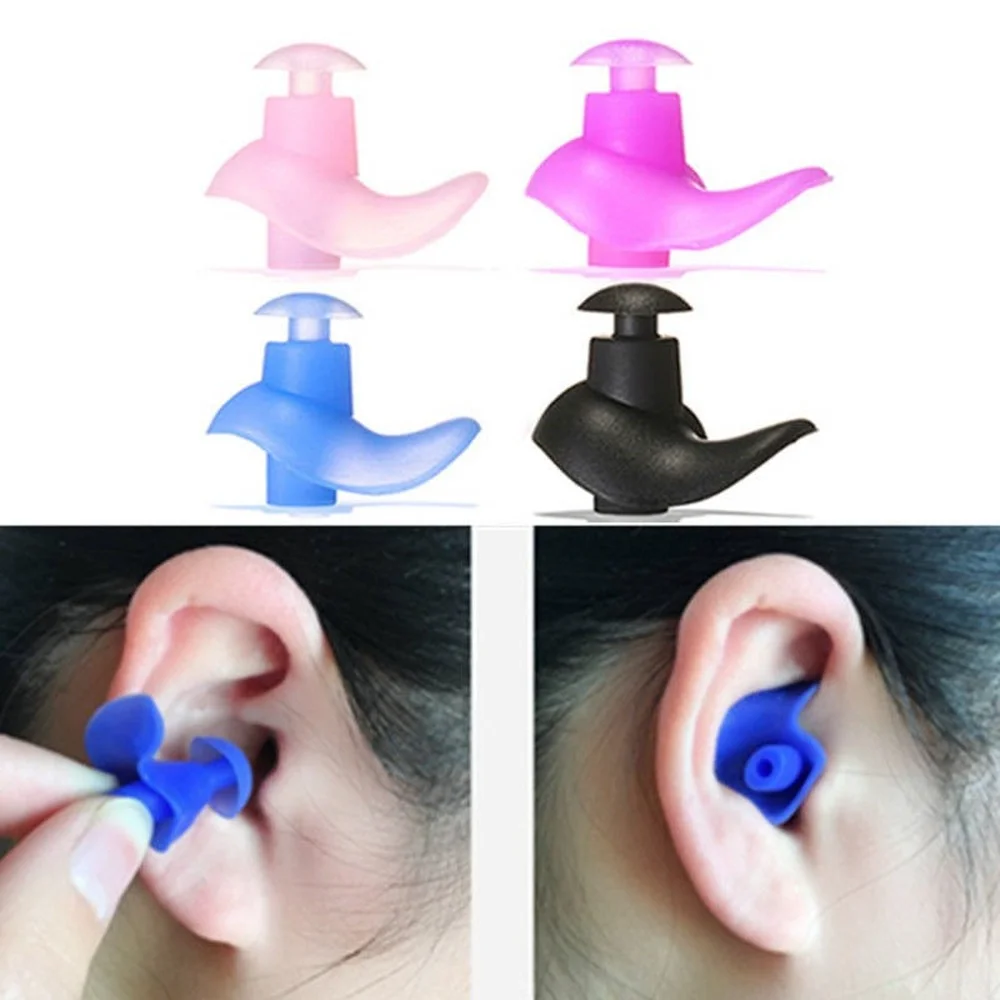 

1Pair Soft Ear Plugs Environmental Silicone Waterproof Dust-Proof Earplugs Diving Water Sports Swimming Accessories