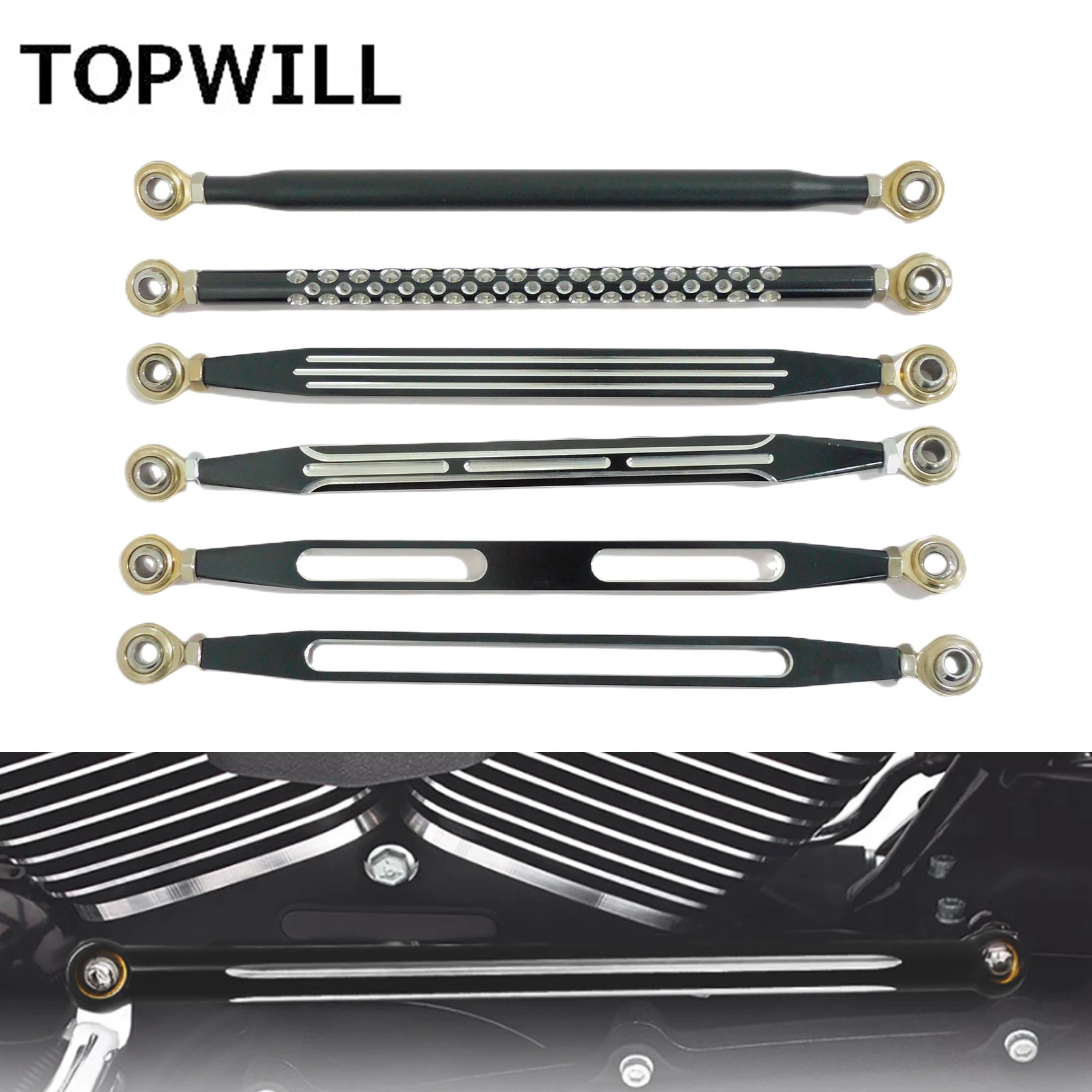 

Motorcycles Gear Shift Linkage Lever CNC Aluminum For Harley Touring Softail Road King Street Electra Glide Fat Boy Custom