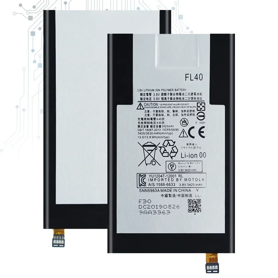 Аккумулятор Kikiss FL40 3630 мАч для Motorola Moto X 3A Play Dual XT1543 XT1544 XT1560 XT1561 XT1562 XT1563 XT1565