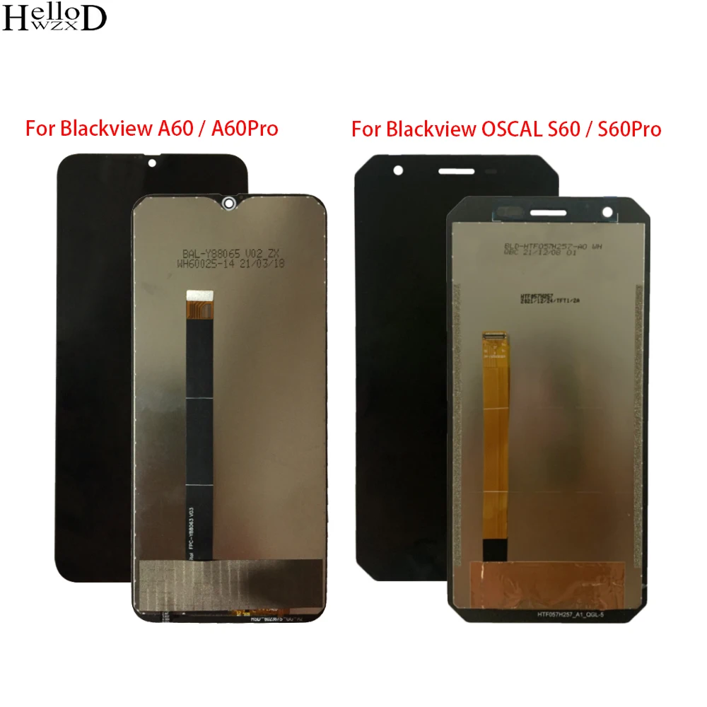 

For Blackview OSCAL S60 S60Pro LCD Display Touch Screen Digitizer Assembly For Blackview A60 A60Pro LCD Screen Replacement