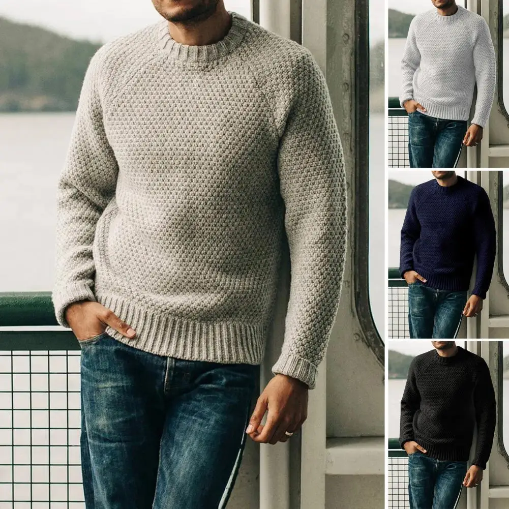 

Chic Comfortable Men Winter Sweater Winter Sweater Knitted Keep Warm
