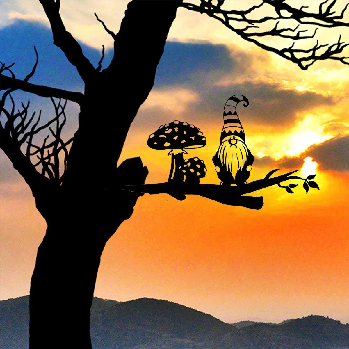 Завороживающий 1 шт. металлический садовый орнамент в виде гнома — завораживание