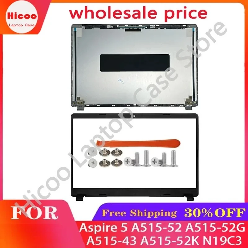 Фото Для Acer Aspire 5 A515-52 A515-52G A515-43 A515-43G A515-52K N19C3: задняя крышка/корпус LCD-дисплея, металлическая рамка LCD-дисплея №1