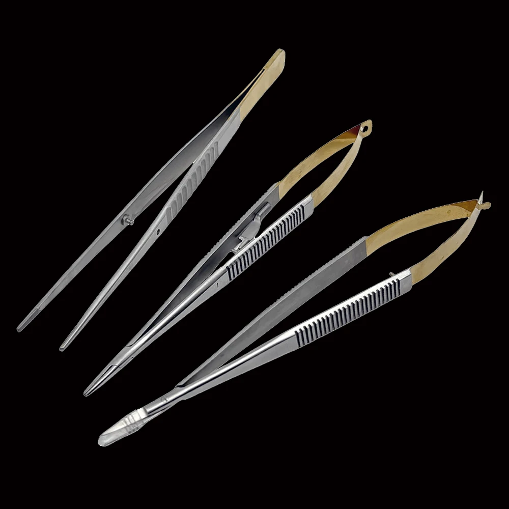 Стоматологический держатель иглы Castroviejo хирургические ножницы ортодонтический