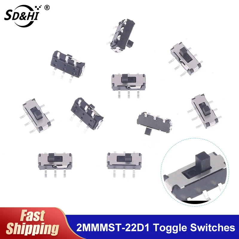 20 шт., переключатели с двумя блоками, 2 мм, 12 В