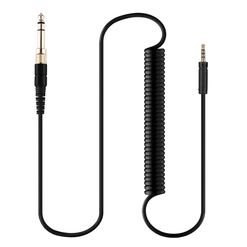 Фото Для момента Sennheiser HD4.30 HD4.40BT HD4.50BTNC HD450BT HD458BT 6,35 мм с большой вилкой к 2,5 мм микшер DJ пружинный кабель для наушников №1