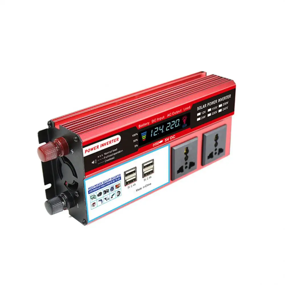 

12000W Power Inverter Car Solar Inverters Modified Sine Wave Auto Inverter DC 12/24V To AC 110V/220V Voltage Transformer