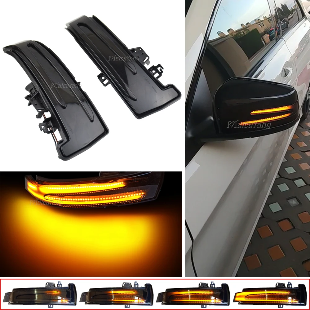 Автомобиль желтый Динамический светодиодный Зеркало заднего вида Индикатор