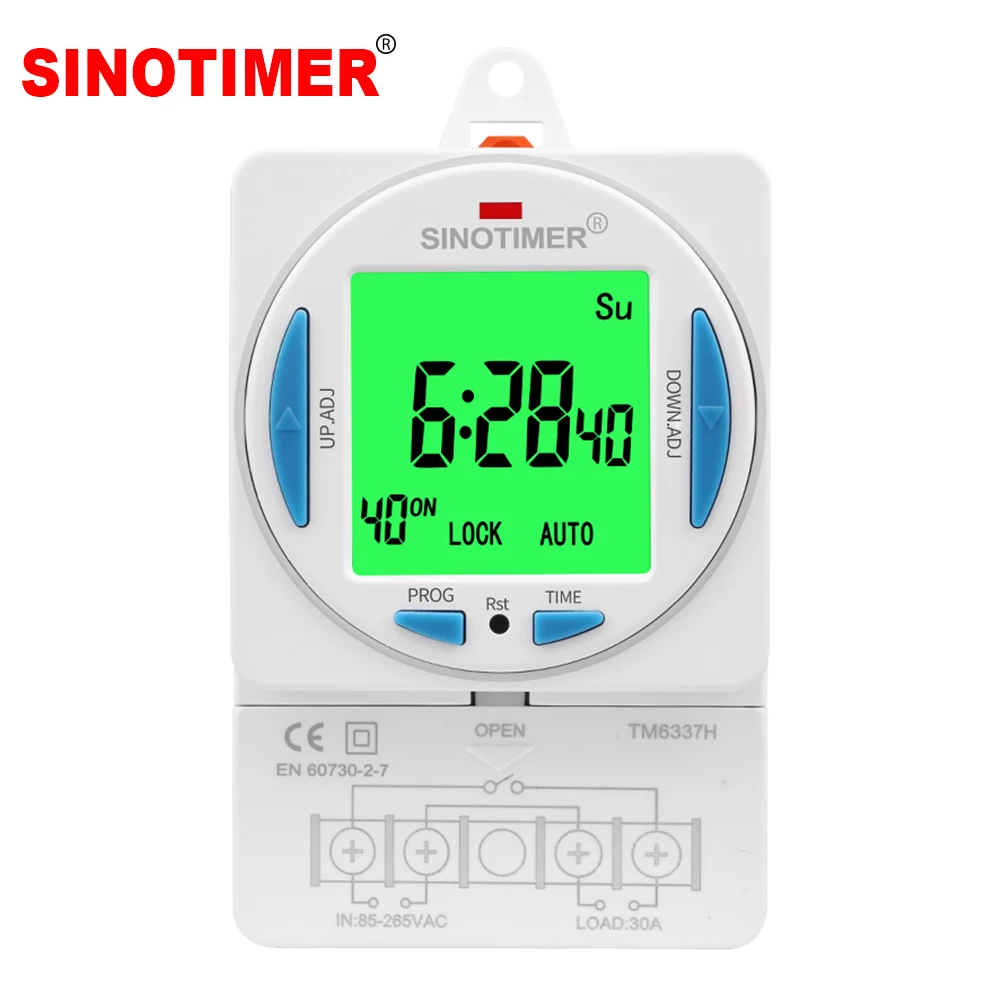 

Digital 40 Groups School or Factory Automatic Bell Timer Controller 1~99 Seconds Interval Auto Ring Time Switch AC 85-265VAC 30A