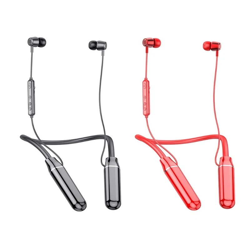 

Painless Bluetooth-compatible Earphone Home Outdoor Sports High-quality Sound Neckband Stereo Machines Long-term Use