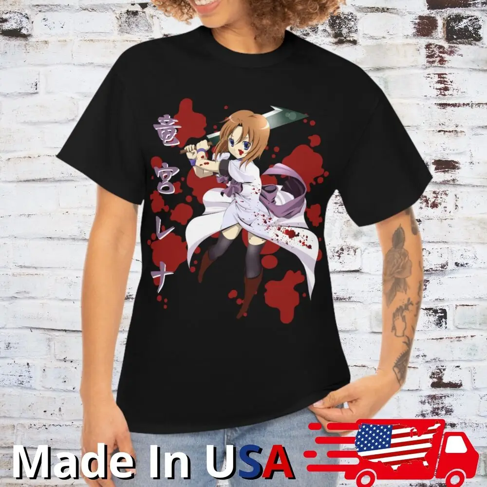 Футболка Rena Waifu yani Kawaii косплей аниме ужас манга Япония хигураси