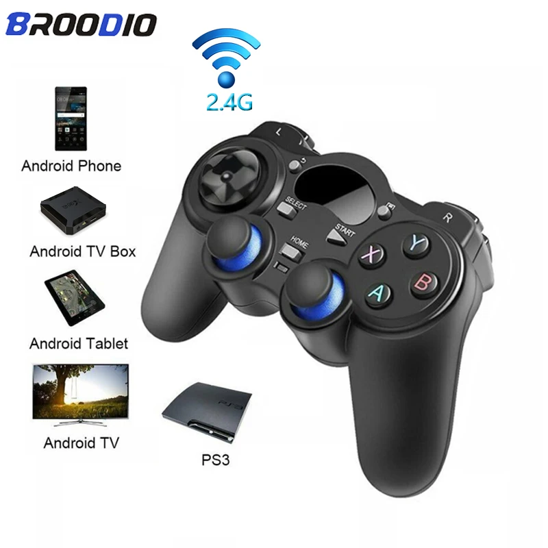

2.4G Wireless Game Controller Gamepad For PC PS3 TV Box Android Smartphone Gaming Control With OTG Converter Wireless Gamepads