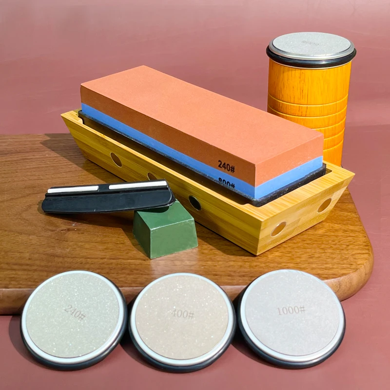 

NEW 2023 Sharpening Stone Angle Rolling Knife Sharpener Whetstone Diamond DIY Tool Grindstone Woodwork Wheel Sliding Rotate