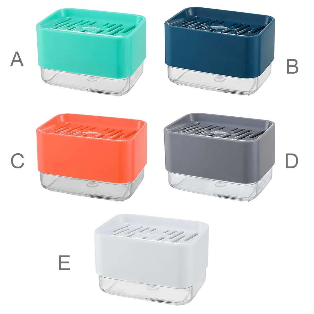

Sponge Holder Soap Press Pump Box Home Kitchen Dishwashing Sponge Soap Dispenser Case Container