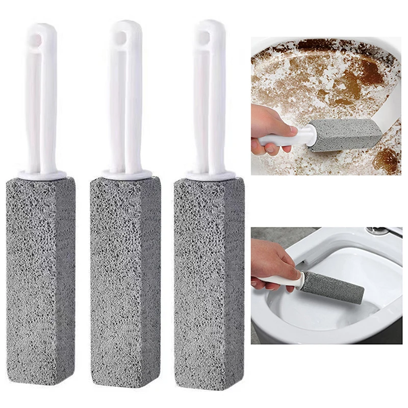 

1PC Pumice With Handle Toilet Bowl Cleaning Brush Cleaner Hard Water Ring Remover Pumice Stone Toilet Brush Cleaning Tools