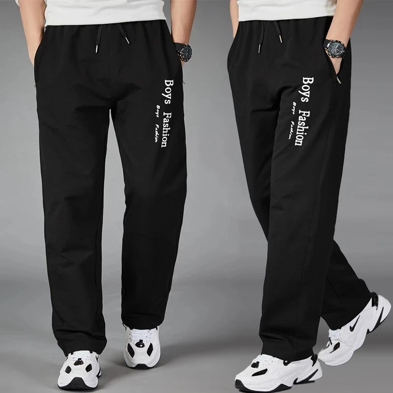 Men Running Pants Joggers Sweatpant Spring Autumn Jogging Sport Gym Trousers Loose Homewear Fitness Straight Breathable