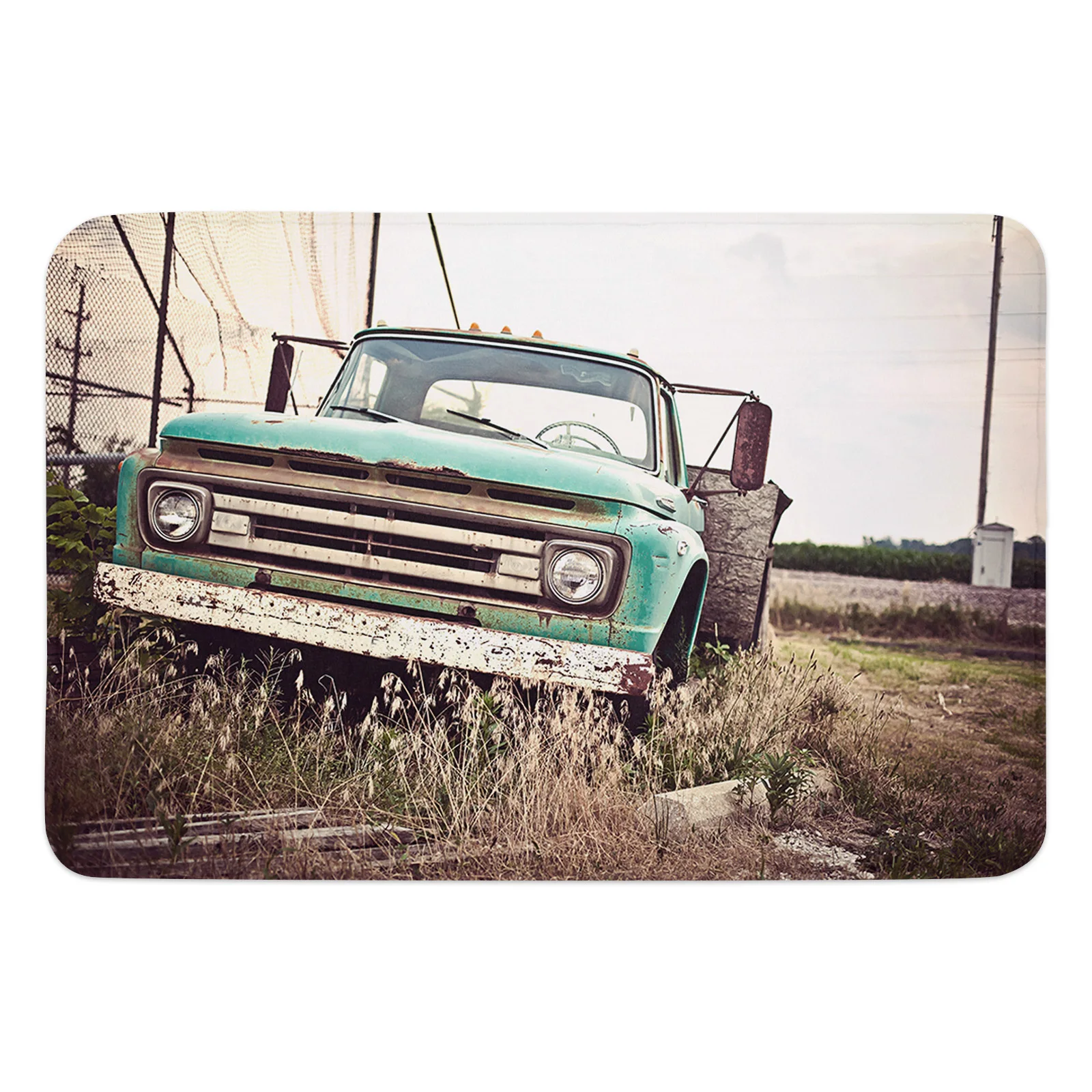 Античный автомобильный ретро-коврик для грузовика и луга кухонный напольный